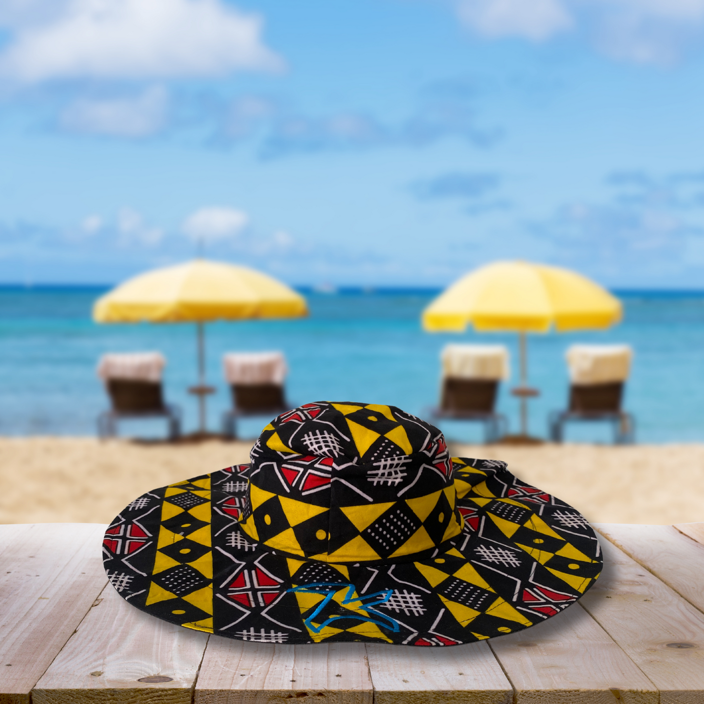 Sombrero Ankara estilo Pamela