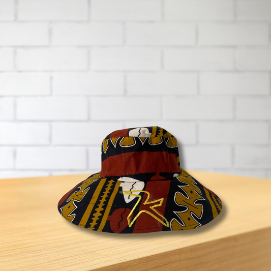 Sombrero Ankara estampado Africano