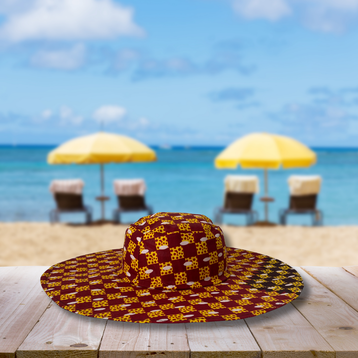Sombrero Ankara estilo Pamela