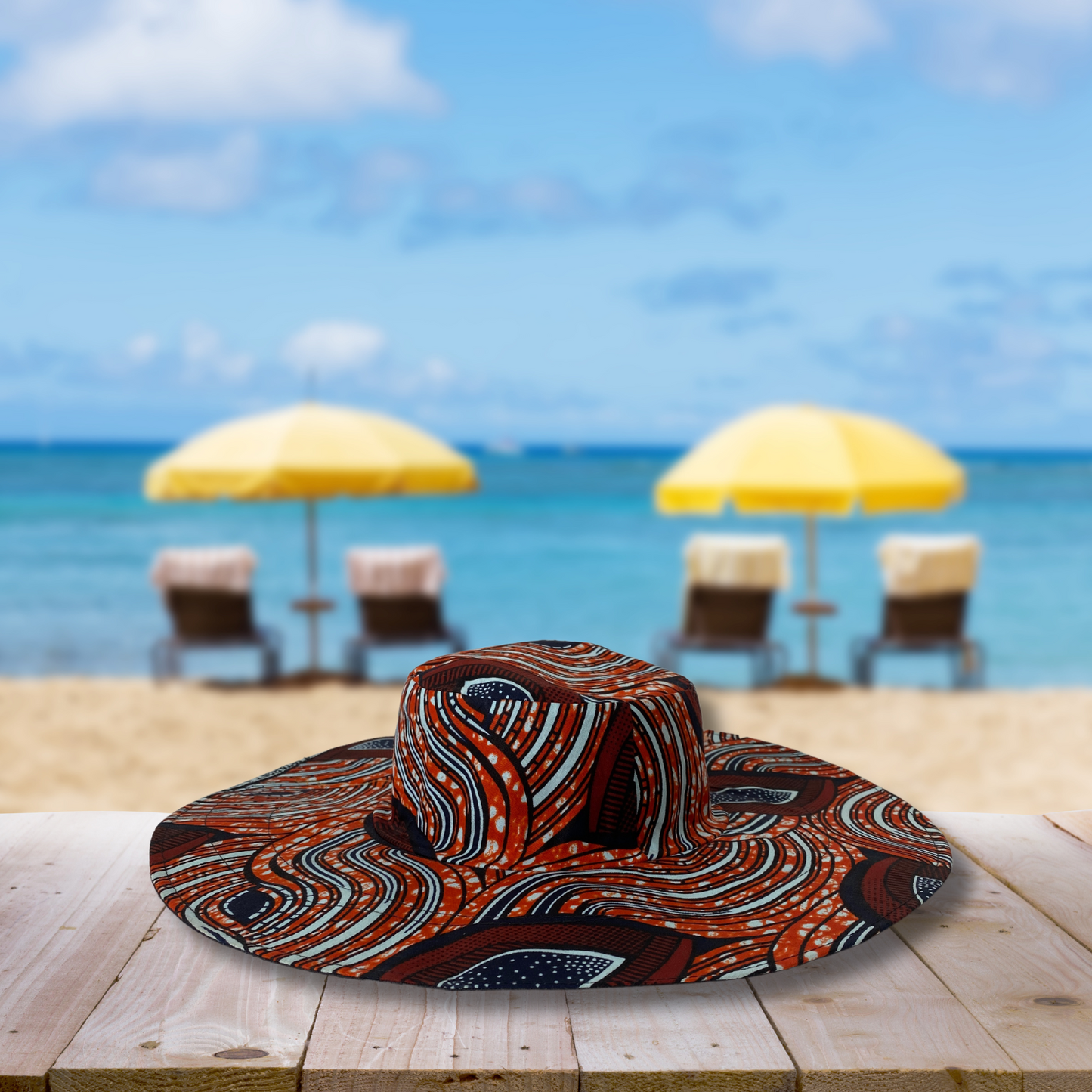 Sombrero Ankara estilo Pamela