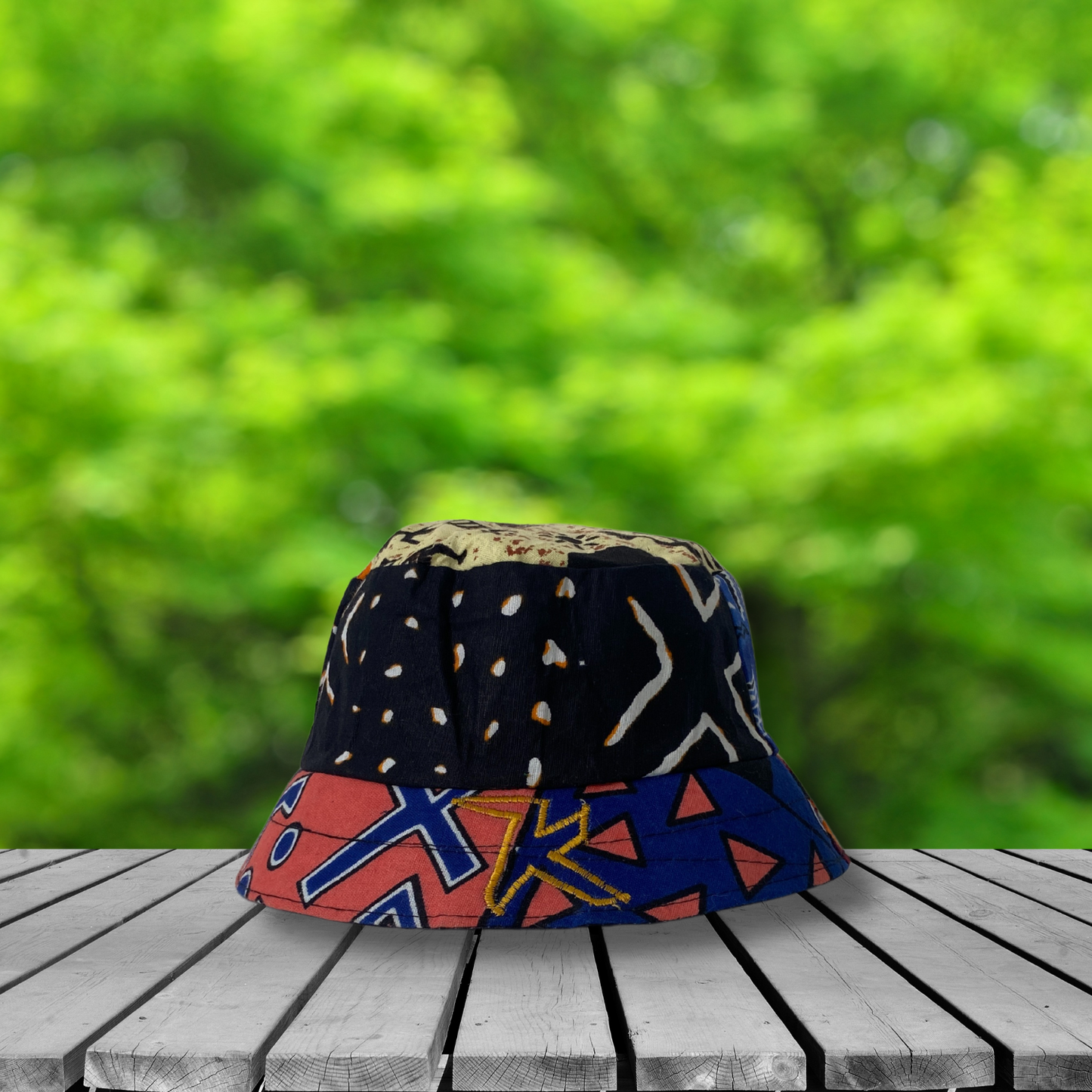 Gorro pescador pequeño Estampado africano (Niño)