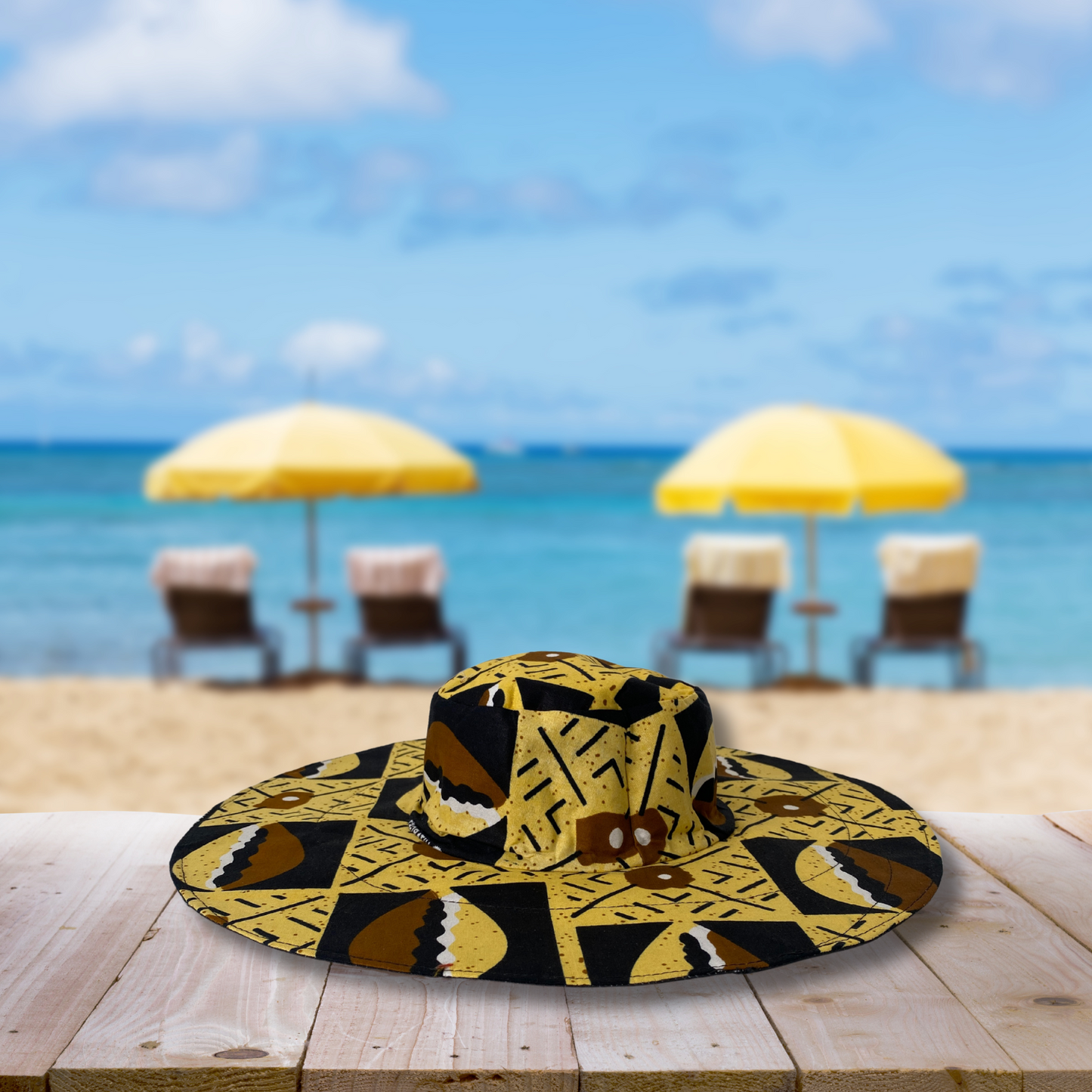 Sombrero Ankara estilo Pamela