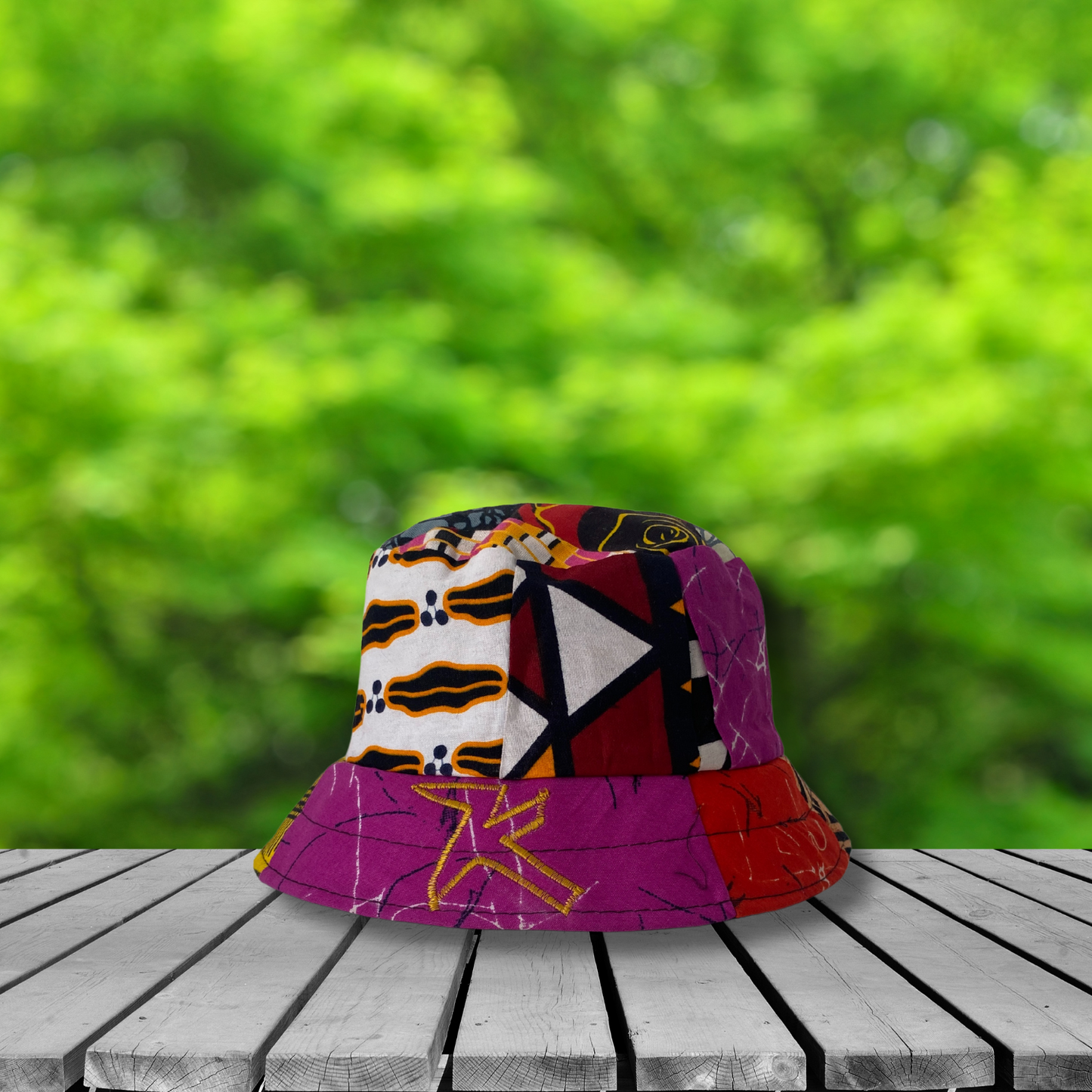 Gorro pescador pequeño Estampado africano (Niño)