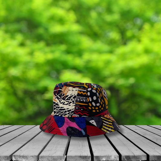 Gorro pescador pequeño Estampado africano (Niño)