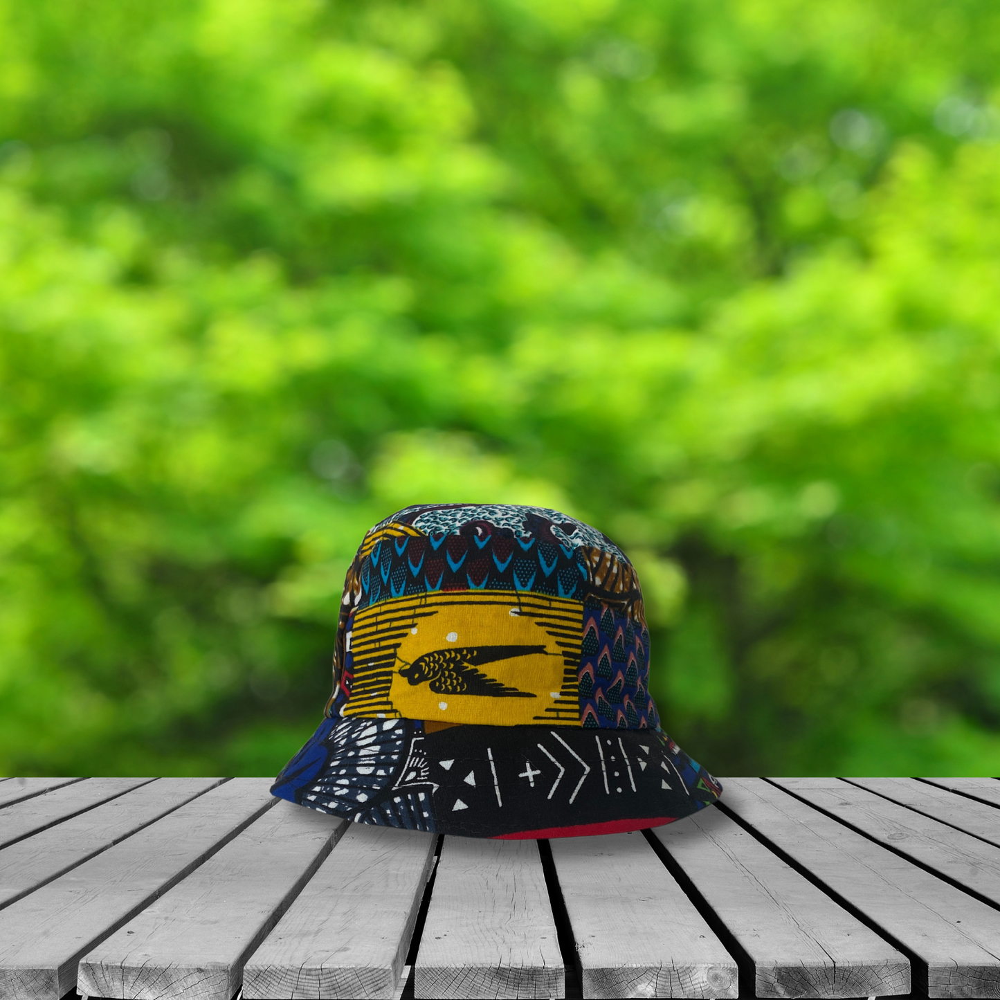 Gorro pescador pequeño Estampado africano (Niño)