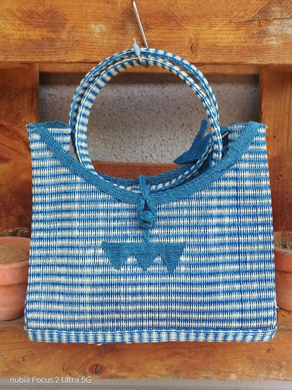 Bolso Mediano plástico reciclado (Azul)