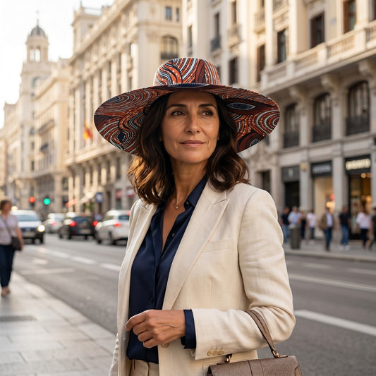 Sombrero Ankara estilo Pamela