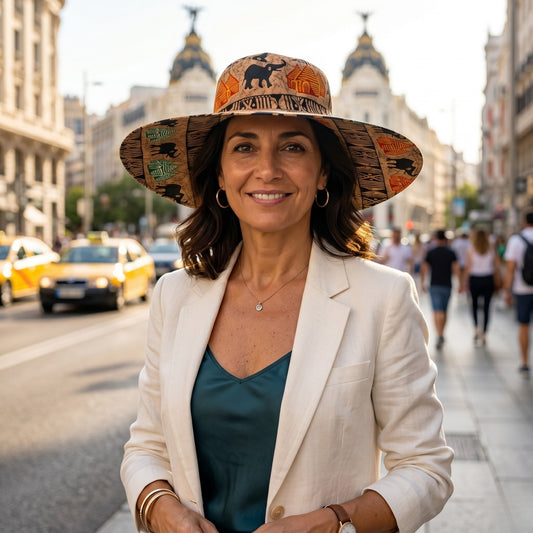 Sombrero Ankara estilo Pamela