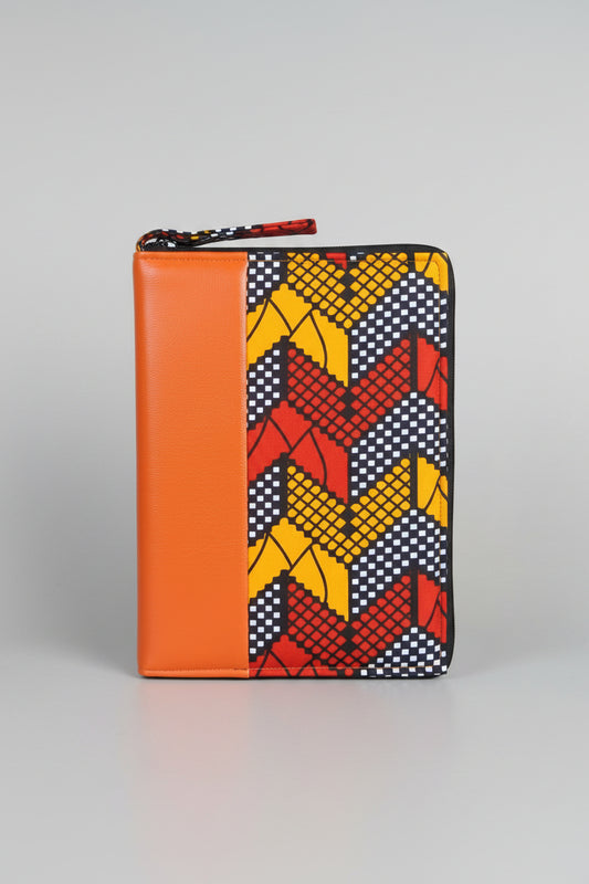 Funda Tablet Protectora de Piel y Tejido Tradicional