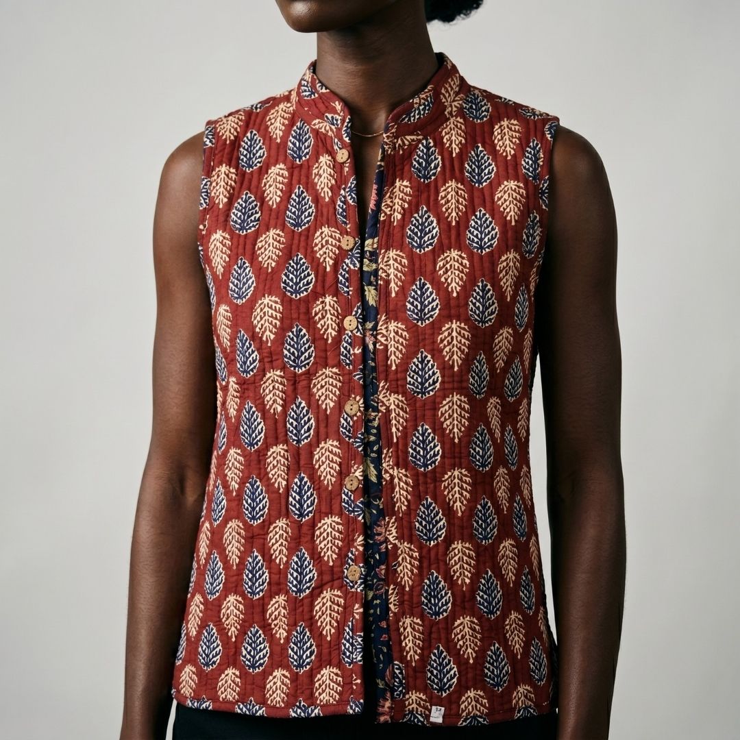 Chaqueta Sin Mangas Reversible · Dos Estampados · Kwaleon