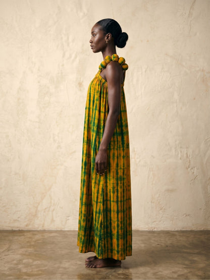 Vestido Kwaleónico · Tie-Dye Africano · Tirantes de Bolas