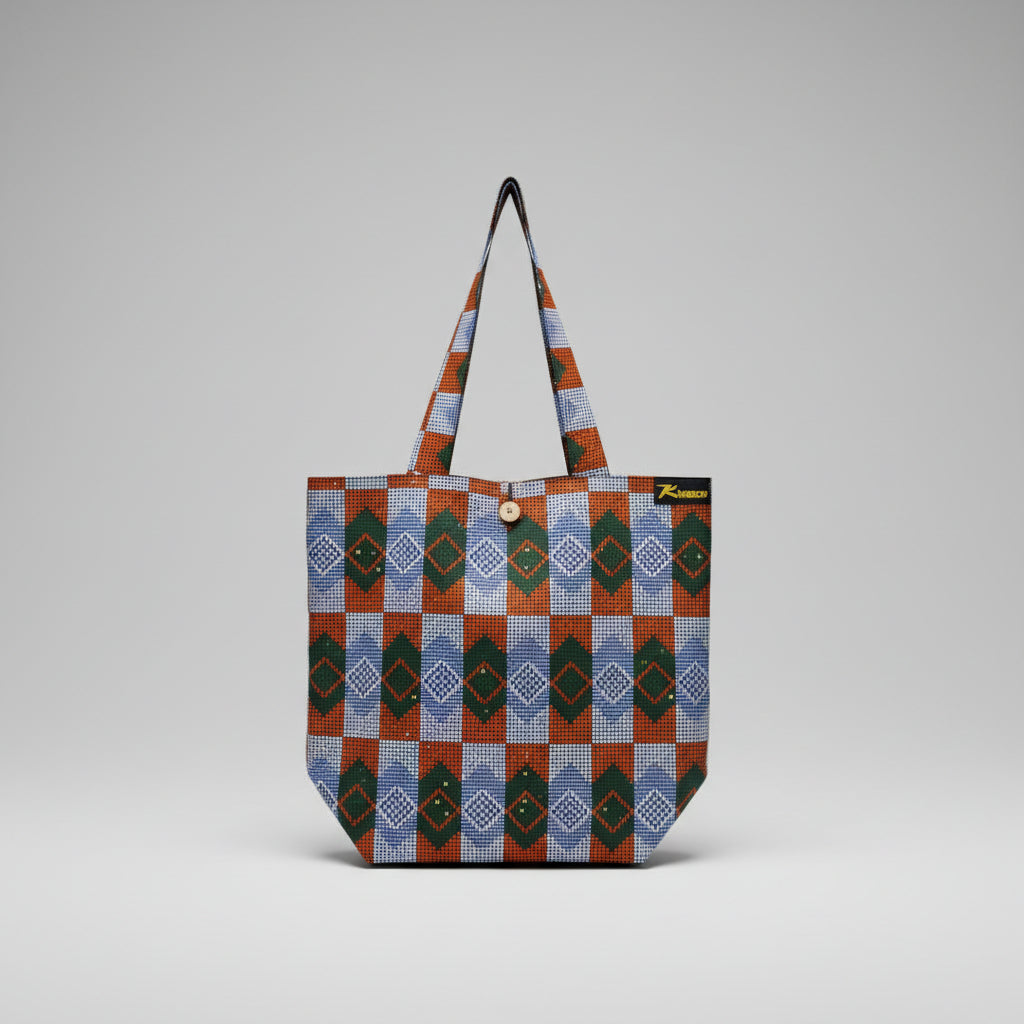 Bolso Tote Kwaleon - Wax Damero
