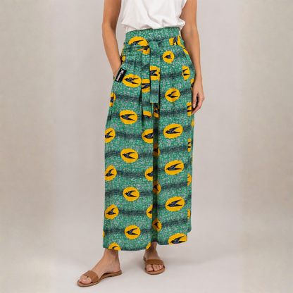 Falda Wax Kwaleon · Verde Medallón