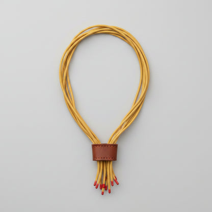 Collar de caucho Kwaleon · Multicordón Ocre