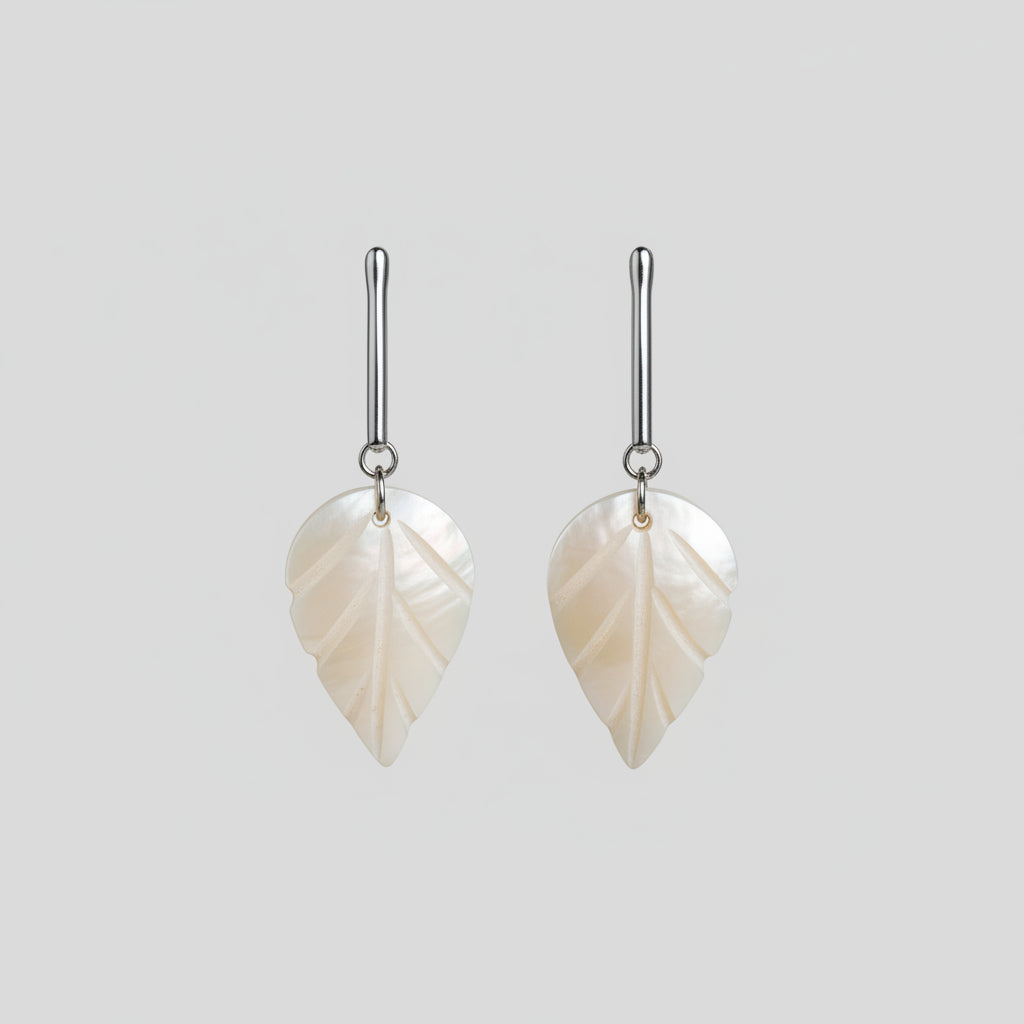 Pendientes Kwaleon · Hoja de Nácar
