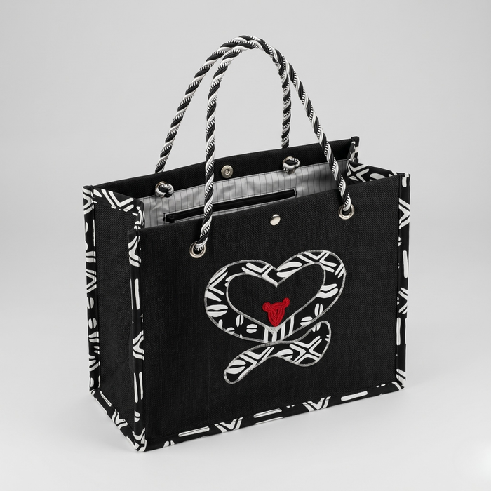 Bolso Kwaleon · Signature · Negro & Bogolán