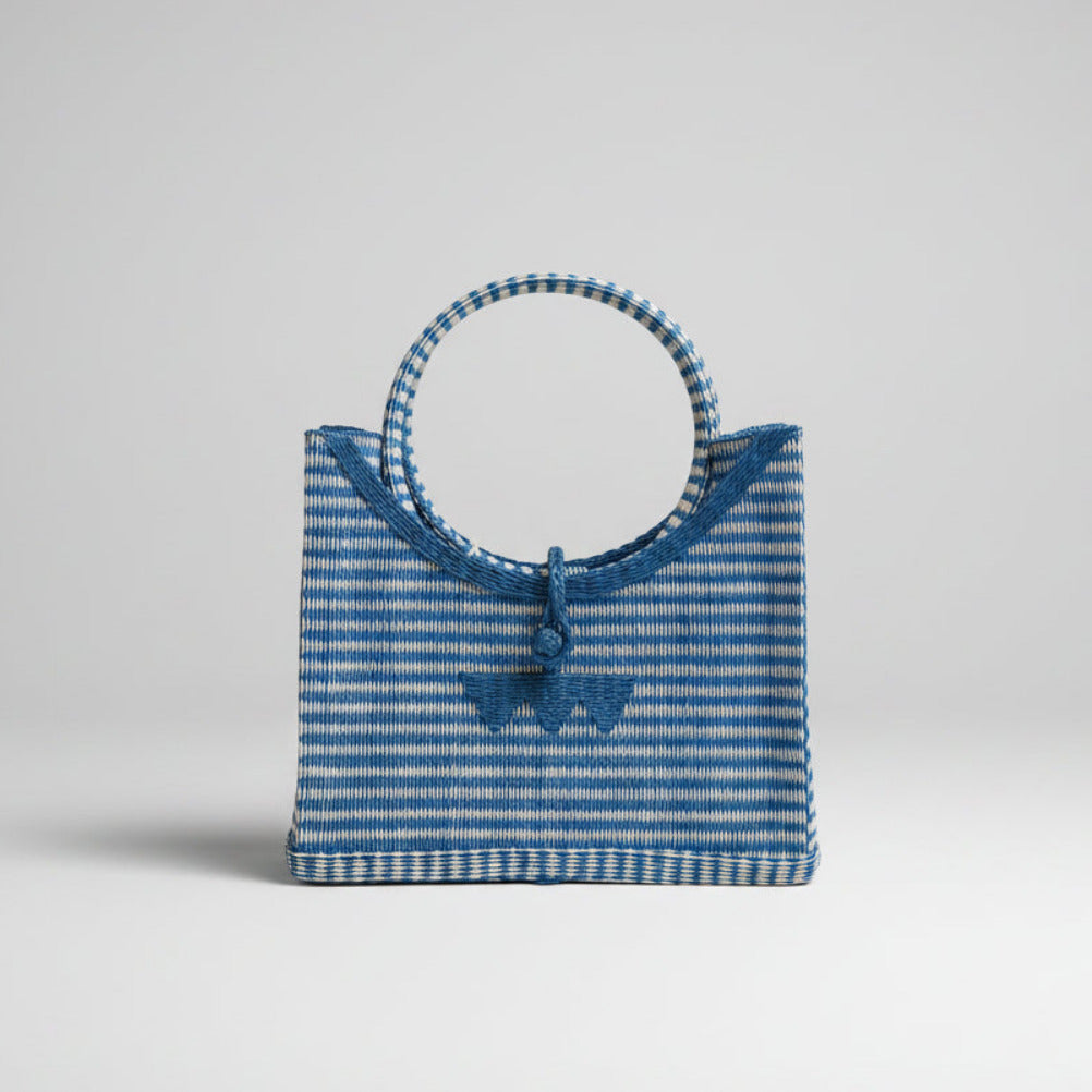 Bolso Mediano plástico reciclado (Azul)