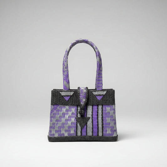 Tote Bag Africana S – Plástico Reciclado Tejido a Mano