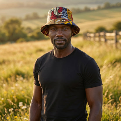 Gorro pescador Grande Estampado africano