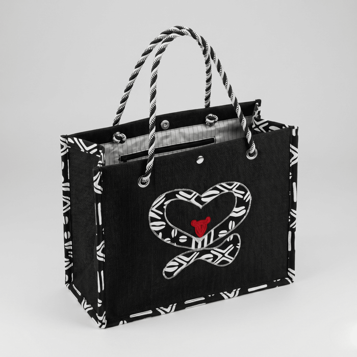 Bolso Kwaleon · Signature · Negro & Bogolán - KWALEON