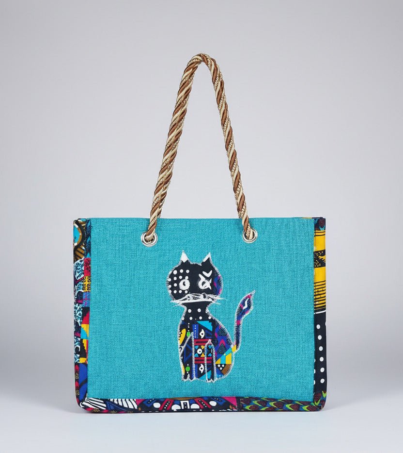 Bolso Kwaleon · Tote Bag Edición Felina (Azul) - KWALEON