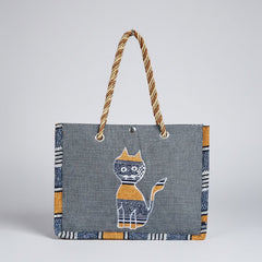 Bolso Kwaleon · Tote Bag Edición Felina (Gris)