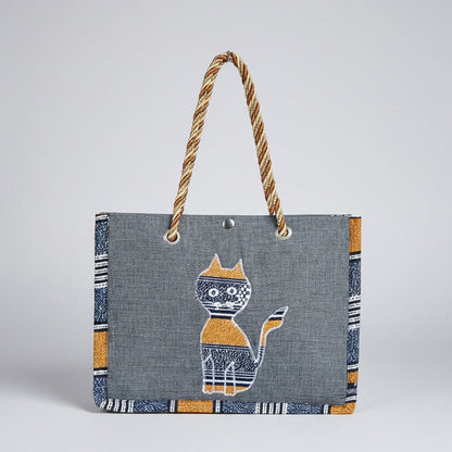 Bolso Kwaleon · Tote Bag Edición Felina (Gris) - KWALEON