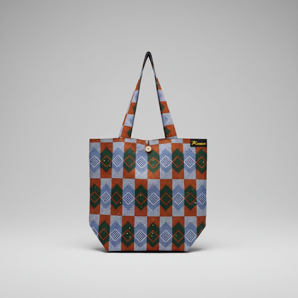 Bolso Tote Kwaleon - Wax Damero - KWALEON