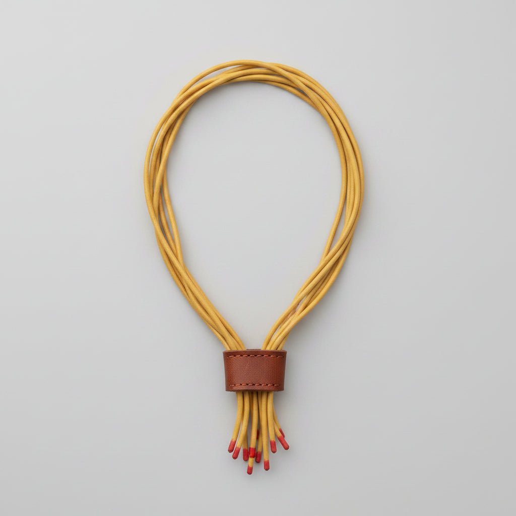 Collar de caucho Kwaleon · Multicordón Ocre - KWALEON