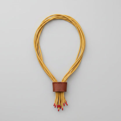 Collar de caucho Kwaleon · Multicordón Ocre - KWALEON
