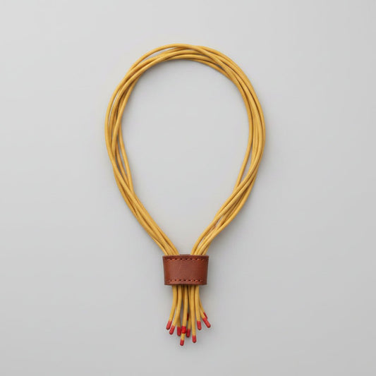 Collar de caucho Kwaleon · Multicordón Ocre - KWALEON
