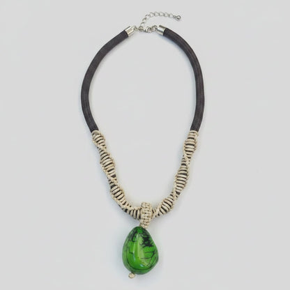 Collar Kwaleon - Gota Verde Esmeralda - KWALEON