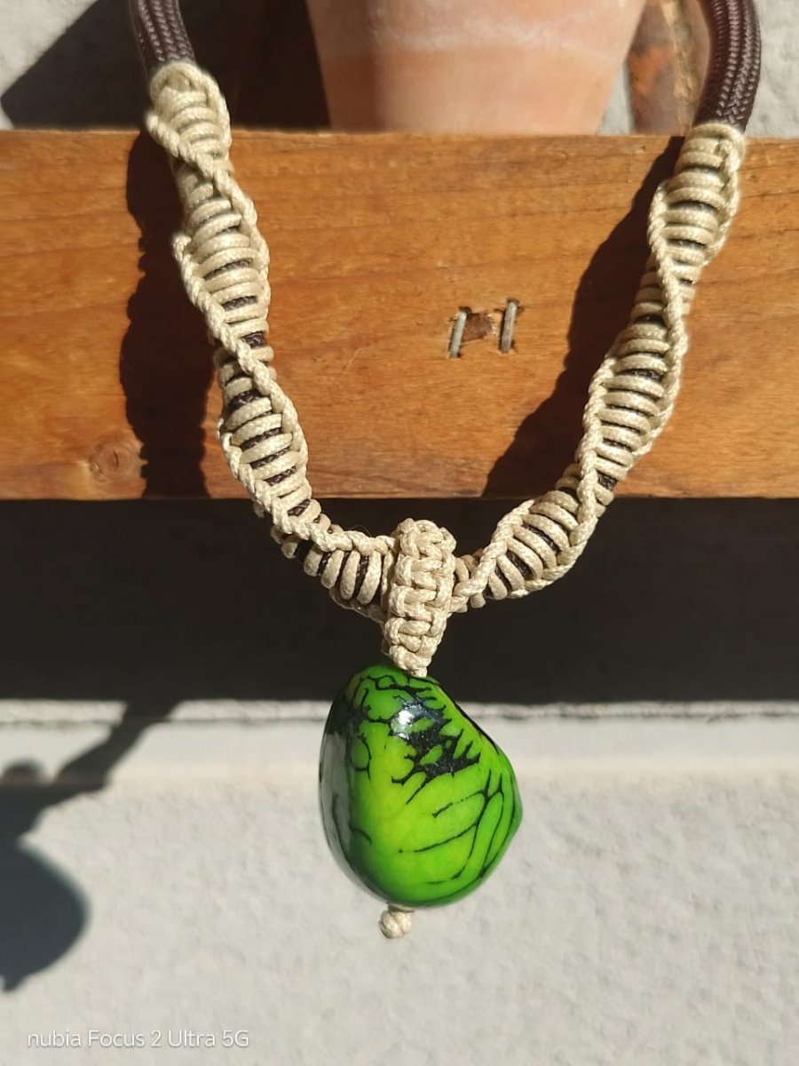 Collar Kwaleon - Gota Verde Esmeralda - KWALEON