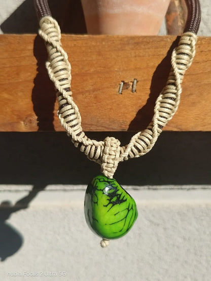 Collar Kwaleon - Gota Verde Esmeralda - KWALEON