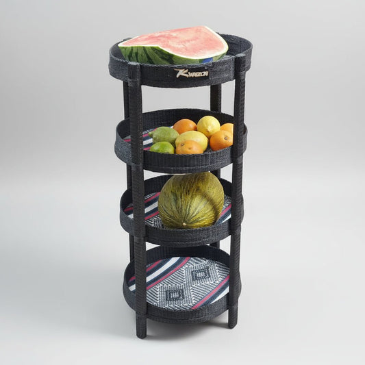Estantería Artesanal de 4 Niveles - Mueble Organizador Multiusos - KWALEON