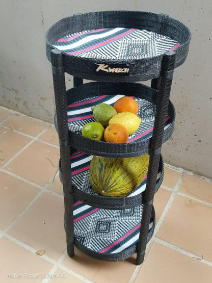 Estantería Artesanal de 4 Niveles - Mueble Organizador Multiusos - KWALEON