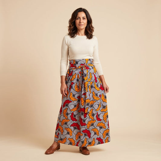 Falda Wax Kwaleon · Florecillas Claras - KWALEON