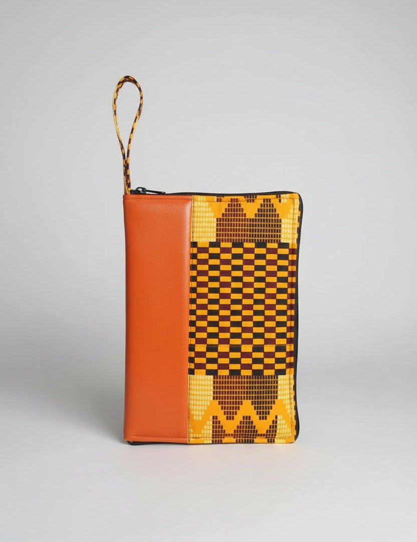 Funda Tablet Protectora de Piel y Tejido Tradicional - KWALEON